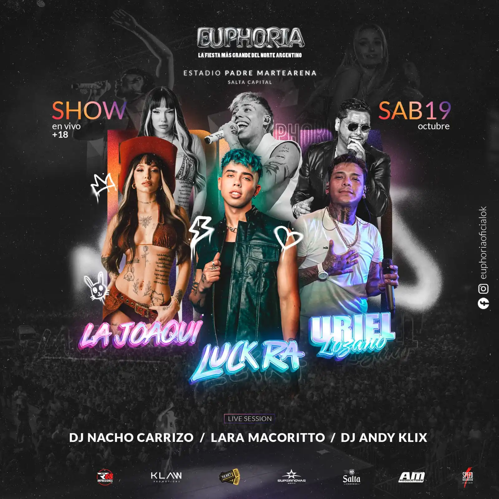 19 de octubre | Show exclusivo | Euphoria